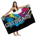 Custom Fiber Reactive Premium Terry Velour Beach Towel (30"x60")